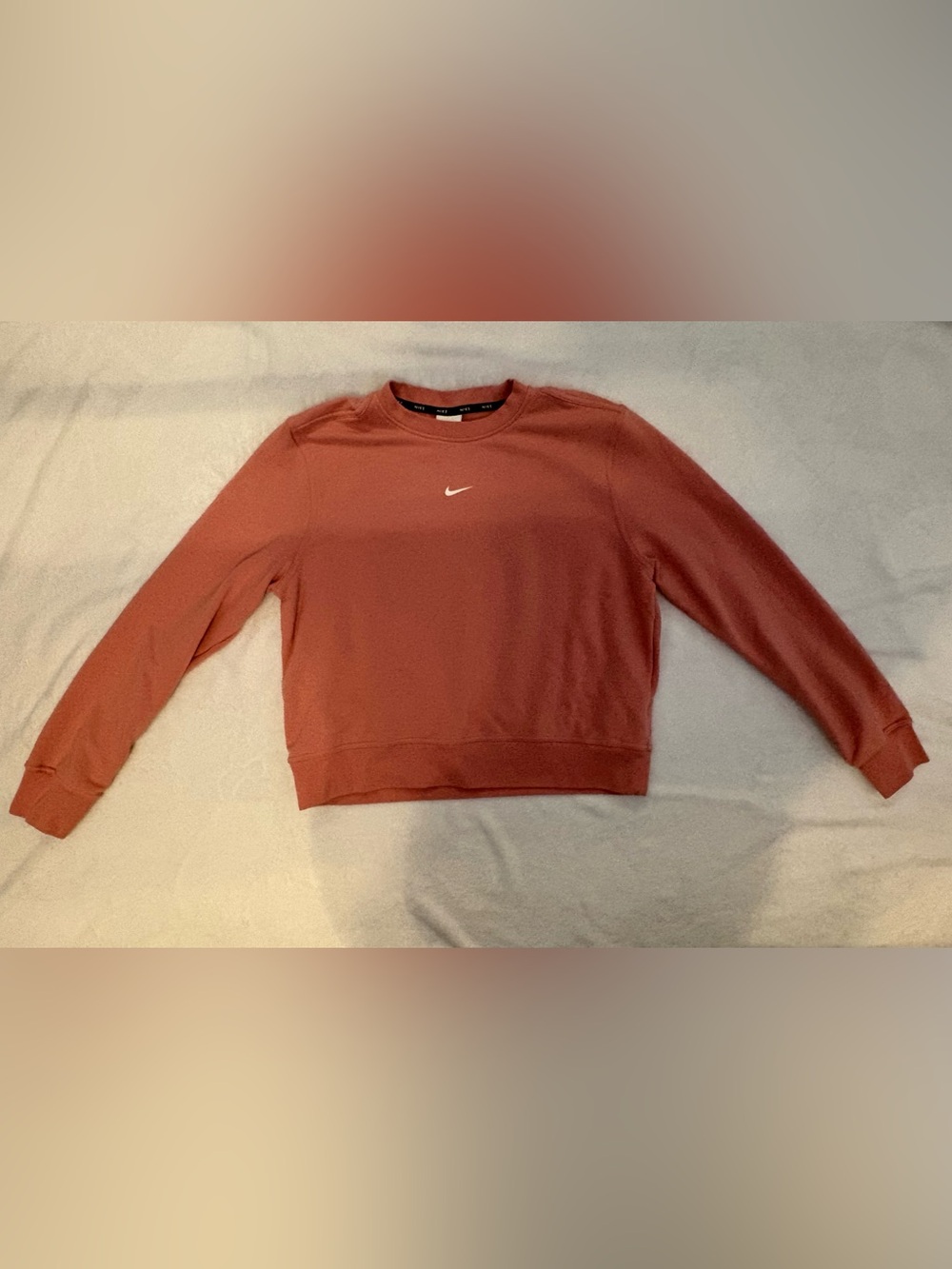 Nike Women’s Dri-FIT Get Fit Swoosh Crewneck Sweatshirt Pink Size M